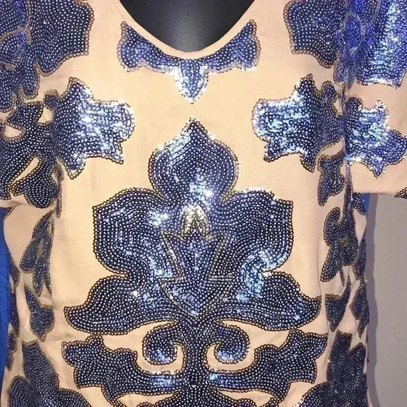 Tracy Reese Newman Marcus Sequined Blouse … - Picture 3 of 6